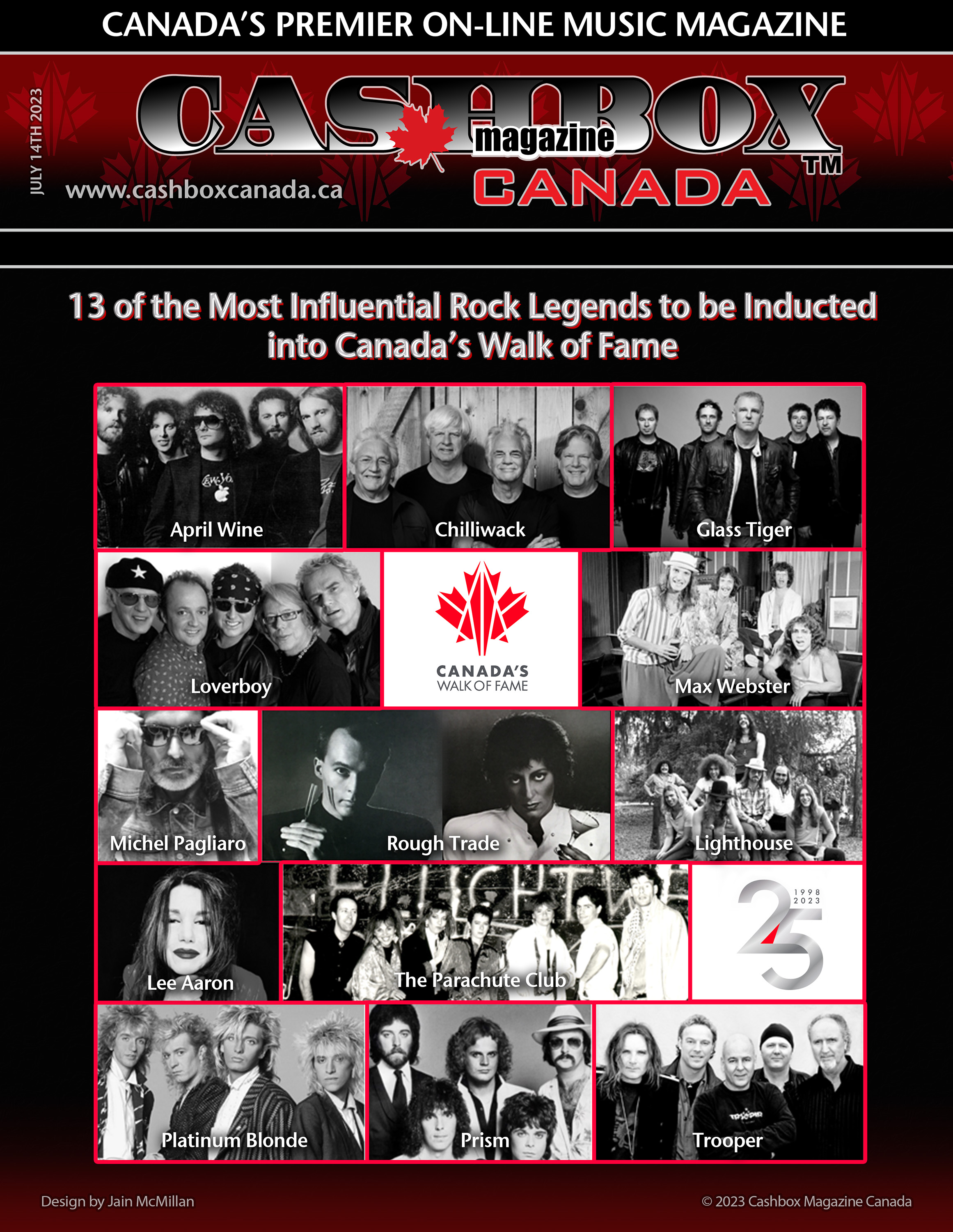 CANADA’S ROCK OF FAME – The Largest-Ever ‘Mega’ Induction of Canadian Music Icons