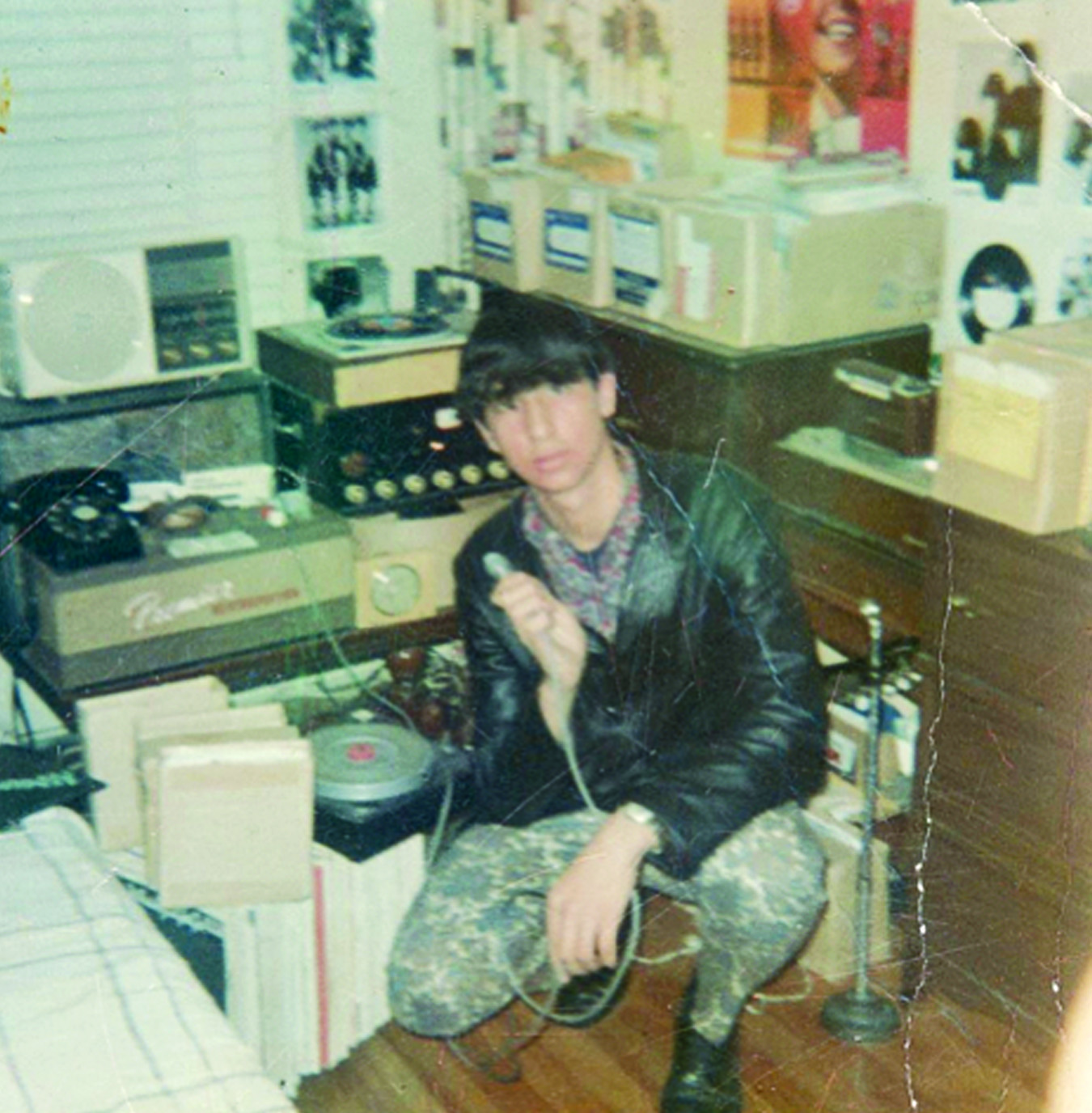 16-year-old Sheldon and his DJ Equipment
