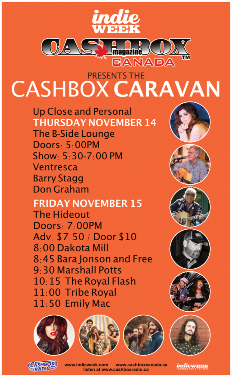 Cashbox Canada Magazine Hosts Two Showcases at Indie Week 2019