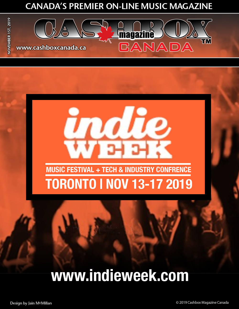 Indie Week Toronto November 13-17, 2019