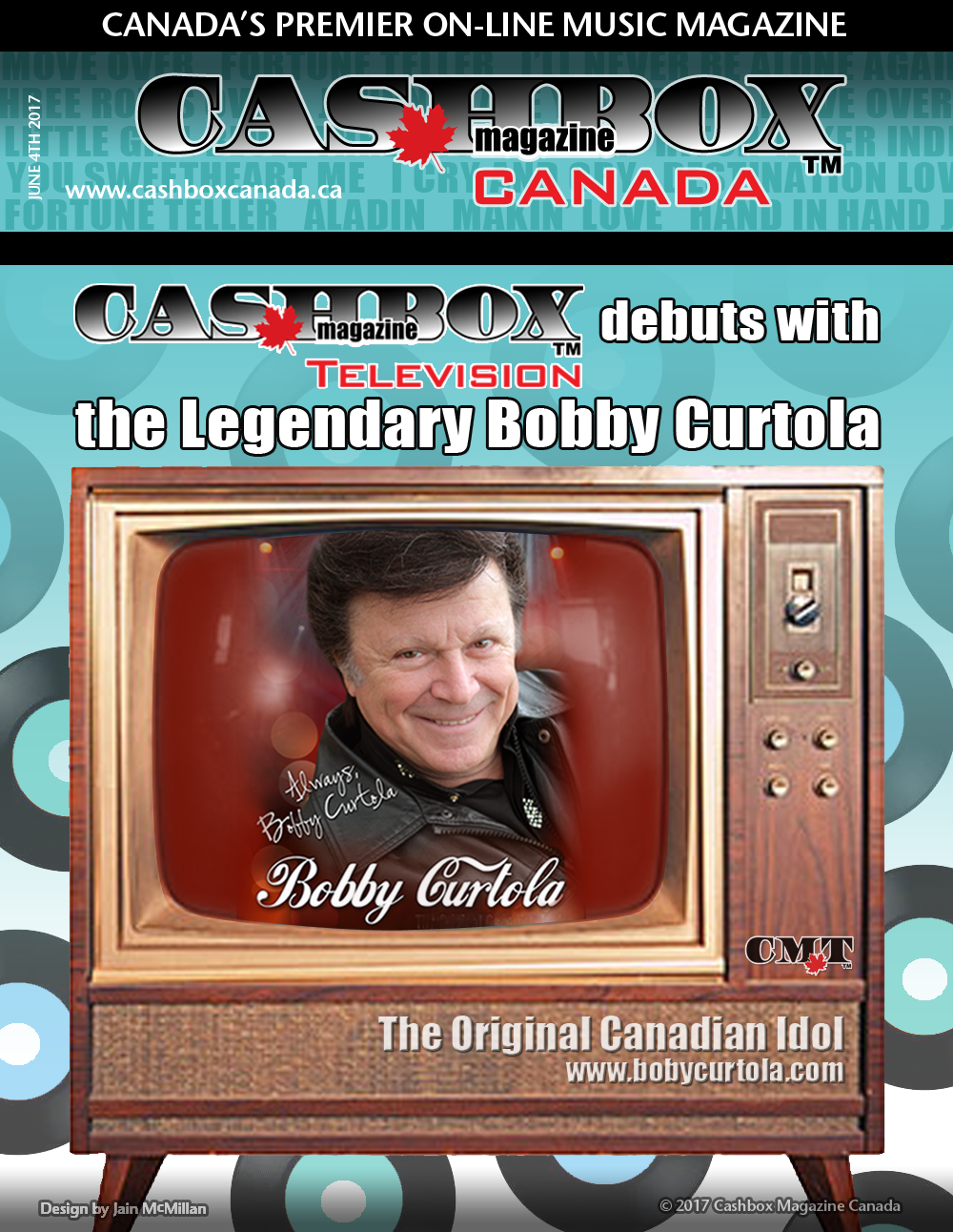 Cashbox Magazine Television Debuts with the Legendary Bobby Curtola