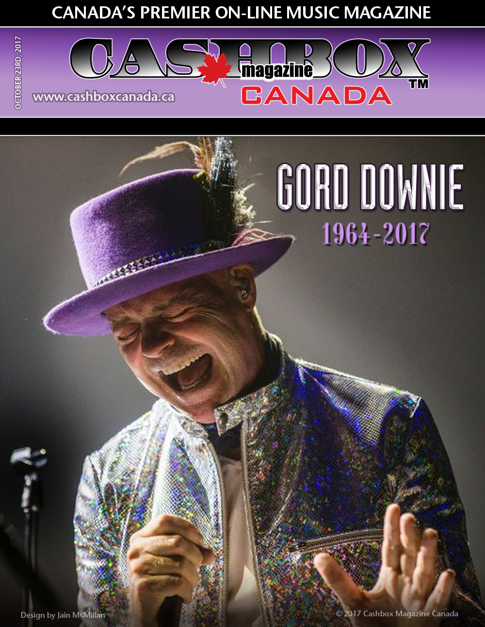 October 23rd Gord Downie