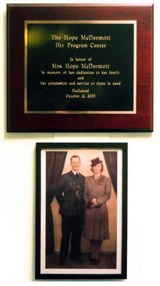 A Dedication to John McDermott's parents in New England Shelter for Homeless Veterans in Bosston, MA