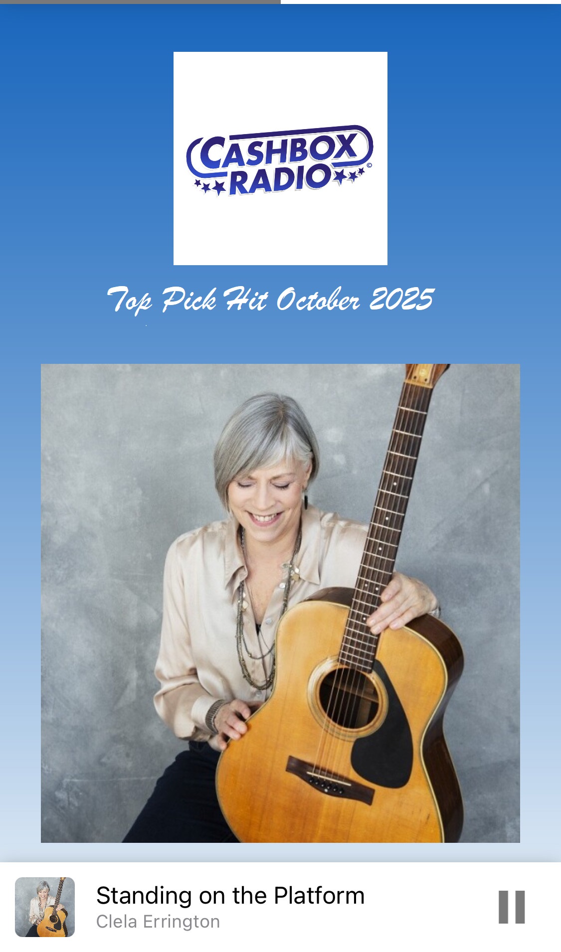 Clela Errington Standing on the Platform