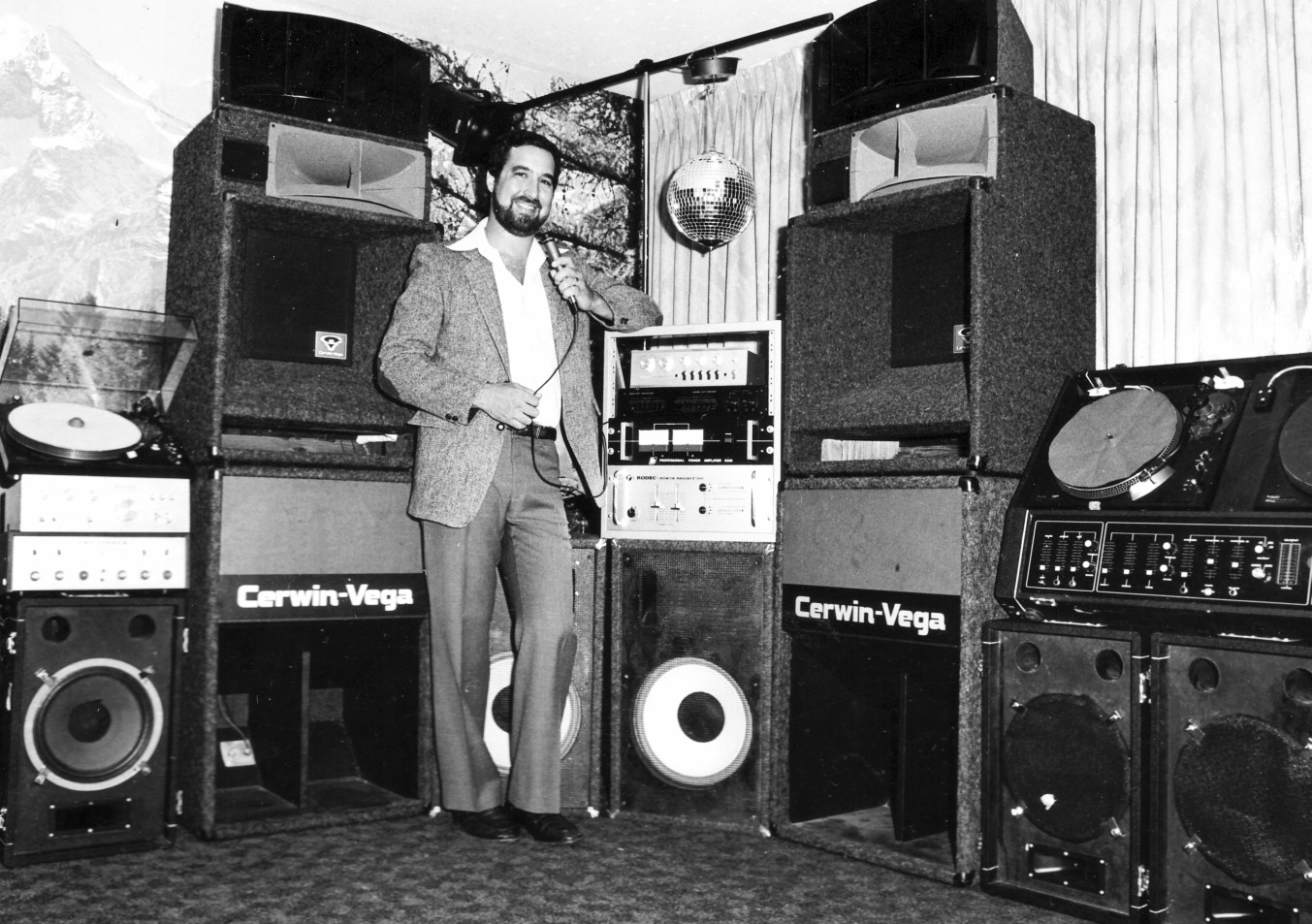 DJ Sheldon and his early DJ Gear
