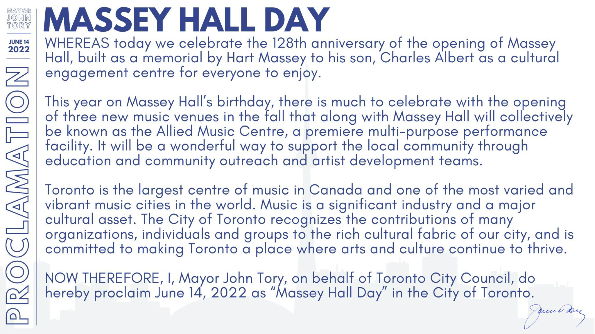 Massey Hall Day June 2022