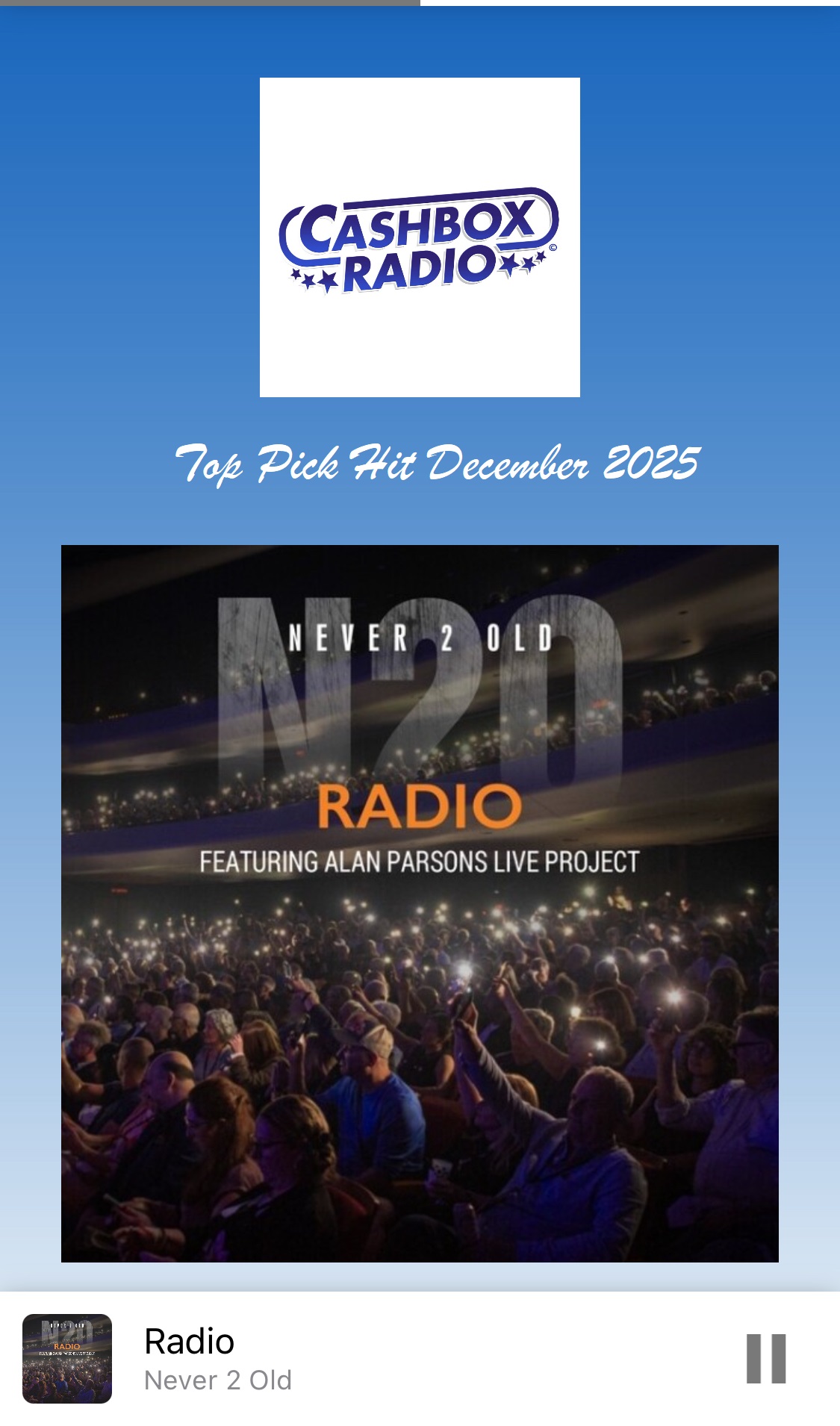 Never 2 Old – Radio