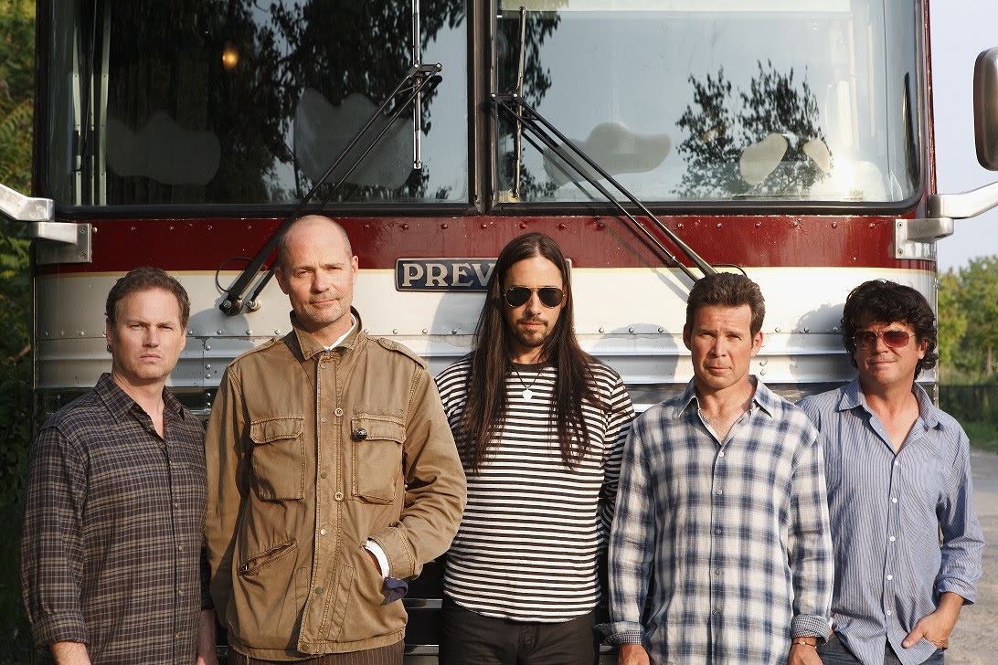 The Tragically Hip L-R Johnny Fay Gord Downie Rob Baker Gord Sinclair and Paul Langlois Photo Credit Gordon Hawkins