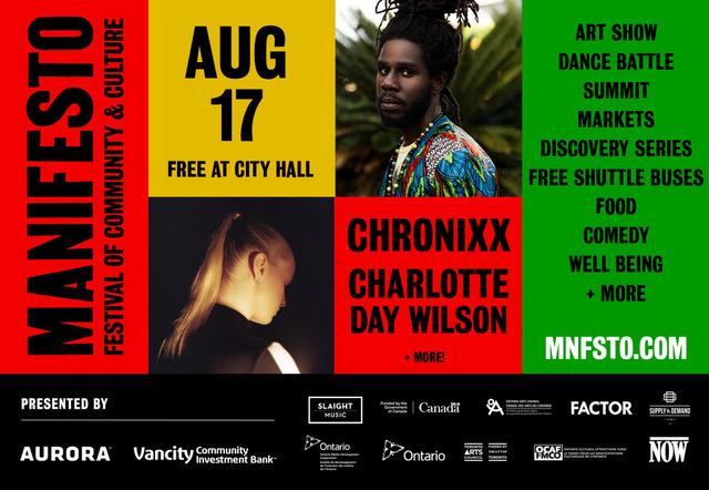 Manifesto Festival Announces Charlotte Day Wilson to co-headline at Nathan Phillips Square August 17