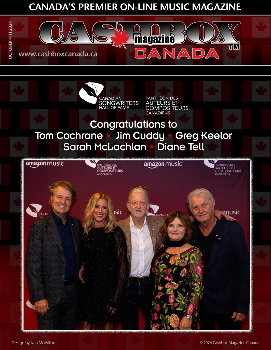 Tom Cochrane, Jim Cuddy and Greg Keelor (Blue Rodeo), Sarah McLachlan and Diane Tell Inducted into the Canadian Songwriters Hall of Fame 