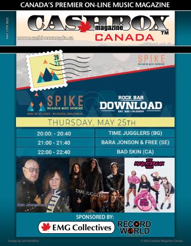 Cashbox Canada and Spike Bulgarian Music Festival Present Showcase in Plovdiv, Bulgaria