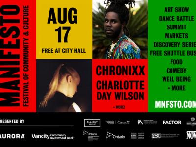 Manifesto Festival Announces Charlotte Day Wilson to co-headline at Nathan Phillips Square August 17