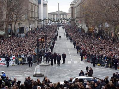 Photo: Funeral Service for Johnny Halladay in Paris, France AP PhotoThibault Camus, Pool